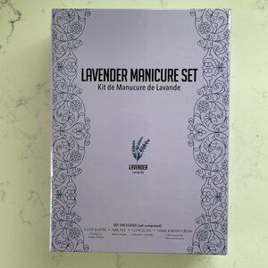 Beauty Frizz Manicure Set Lavender Complete Nail Care Kit including 4 Items NIB